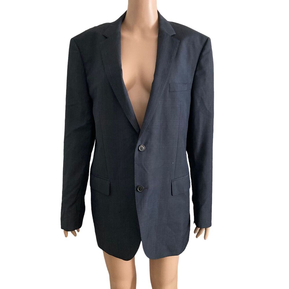 Boss Hugo Boss Blazer Mens 42R The James Sharp2 Blue 2 button Blue Plaid